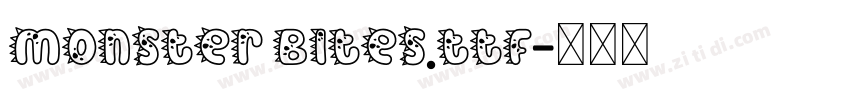 Monster Bites.ttf字体转换